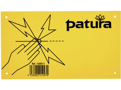 Patura Warnschild beidseitige Skizze "Achtung Stromschlaggefahr", Aluminium, 160011 Patura Warnschild beidseitige Skizze "Achtung Stromschlaggefahr", Aluminium, 160011