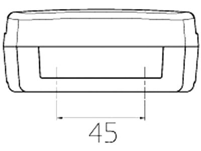 Blink- und Positionsleuchte „Rom II“ eckig, links/rechts, 100 x 94 x 42 mm, Befestigung Anbau