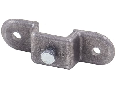 Rungenhalter für Vierkantrohr 40 x 20 mm, mit Feststellschraube