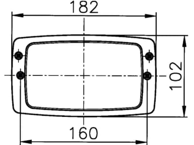 Hella® Hauptscheinwerfer links/rechts, Halogen H4, 12 V, 182 x 102 x 94 mm, eckig, 1AB 006 213-001