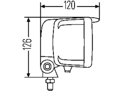 Hella® Hauptscheinwerfer links/rechts, Halogen H4; T4W, 12 V, quadratisch, 1AB 007 145-001 Hella® Hauptscheinwerfer links/rechts, Halogen H4; T4W, 12 V, quadratisch, 1AB 007 145-001
