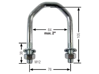 Suevia Halter "Mod. 179" Abstand Bohrungen 76 mm, für Tränkebecken, Rohre mit max. 2", 101.0179 Suevia Halter "Mod. 179" Abstand Bohrungen 76 mm, für Tränkebecken, Rohre mit max. 2", 101.0179