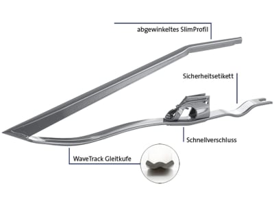 Schumacher Ährenheber "ASL-121" mit Schnellverschluss und WaveTrack-Gleitkufe, für Claas, A013G.02, 10 St.