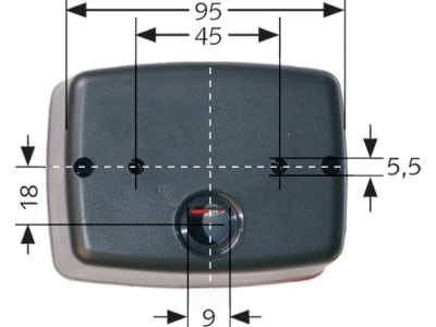 Jokon Nebelschlussleuchte "SN 480", eckig, links/rechts, 95 x 73 x 67 mm, E1 0018413, 13.3003.000