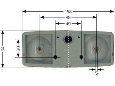 Jokon Schlussleuchte "BBS(K) 516" links, Schluss-, Brems-, Blink- und Kennzeichenlicht, 10.6014.111