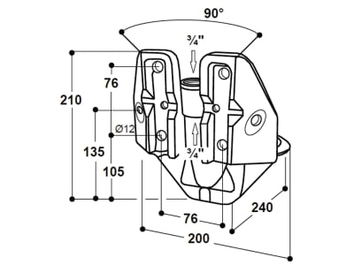 Suevia Tränkebecken "Mod. 375-VA 3/4", 100.3759