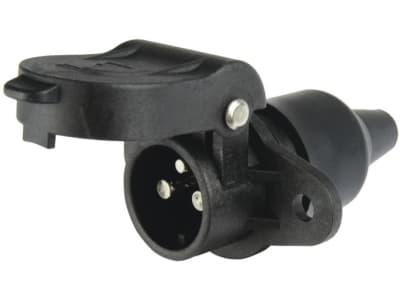 Herth + Buss Steckdose 3-polig, 6 – 24 V, Flachsteckanschluss 6,3 mm, Kunststoff, mit Gummitülle, 51 305 185 Herth + Buss Steckdose 3-polig, 6 – 24 V, Flachsteckanschluss 6,3 mm, Kunststoff, mit Gummitülle, 51 305 185