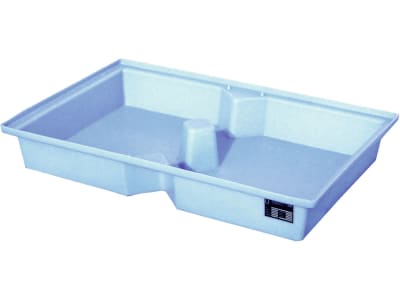 Bauer® Auffangwanne "KWP-P 100" Auffangvolumen max. 100 l, ohne Lochrost, für Kleingebinde, PE (Polyethylen), blau