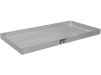 BAUER® SÜDLOHN Auffangwanne "KGW 2 V4A" für Kleingebinde, 940 x 60 x 470 mm, Auffangvolumen max. 25 l, Edelstahl V4A, gebeizt