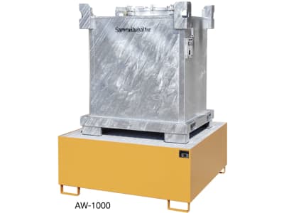 Bauer® Auffangwanne "AW 1000" für Kleingebinde, 60/200 l-Fässer, IBC-Container, Stahlblech, lackiert bzw. feuerverzinkt