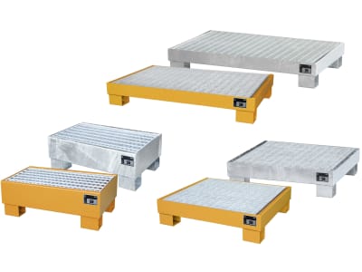 BAUER® SÜDLOHN Auffangwanne "AW 60/M" für 60 l-Fässer, mit Gitterrost, lackiert; verzinkt BAUER® SÜDLOHN Auffangwanne "AW 60/M" für 60 l-Fässer, mit Gitterrost, lackiert; verzinkt