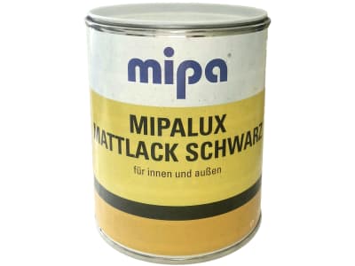 Mipa Kunstharzlack "Mipalux", schwarz matt, 750 ml, 621159005M