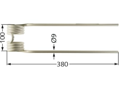 Kreiselheuerzinken links/rechts 380 x 100 x 9 mm für Pöttinger Kreiselheuer, Eurohit, Hit Kreiselheuerzinken links/rechts 380 x 100 x 9 mm für Pöttinger Kreiselheuer, Eurohit, Hit