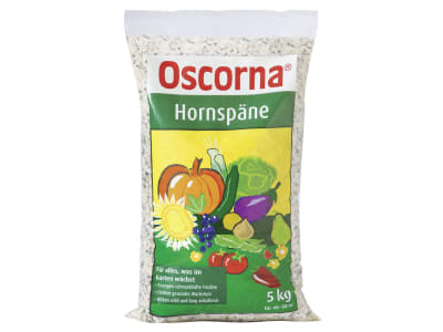 Oscorna® Hornspäne organischer Stickstoffdünger N 14 mit 85-90 % humusbildender Substanz und Spurenelementen 5 kg Sack  Späne