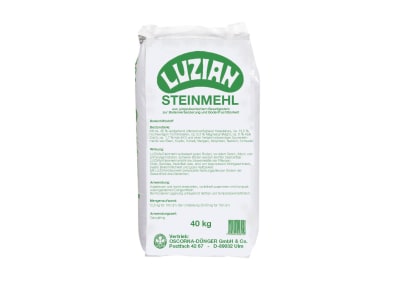 Oscorna® Luzian Steinmehl Bodenhilfsstoff aus jungvulkanischem Basaltgestein zur Bodenverbesserung und Bodenfruchtbarkeit 40 kg Sack  