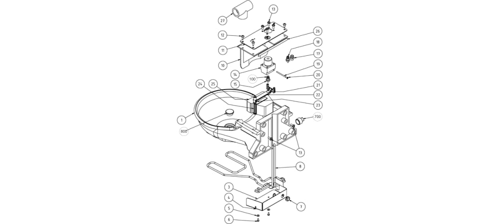 Lister Tränkebecken SB 112 RBH Explo-Zeichnung