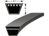 Keilriemen "SPZ" 9,7 x 8, Schmalkeilriemen