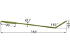 Striegelzinken 360 x 7 mm rechts für Amazone Saatstriegel