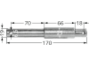 Oberlenker-Stufenbolzen Kat. 1/2, 170 mm x 19 mm; 25 mm