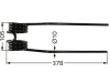 Kreiselheuerzinken links/rechts 378 x 105 x 10 mm für Deutz-Fahr Hydro, Hydro Super, Vicon Fanex