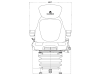 Grammer Traktorsitz "Maximo® Basic", mechanisch gefedert, High-Performance-Stoff, anthrazit/grün/silber