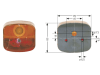 GEKA Lichtscheibe links/rechts, Schluß-, Blink-, Brems-, Kennzeichenlicht, für Heckleuchte BBSK 95 R/L (Best. Nr. 10065118)