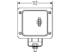 Hella® Arbeitsscheinwerfer "Ultra Beam Standard FF", 12 – 24 V, für flood – großflächige, nahe Ausleuchtung, Anschluss AMP, 1GA 007 506-001