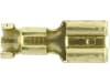 Herth + Buss Flachsteckhülse 6,3 x 0,8 mm, Kabel 1 – 2,5 mm², Messing blank; unisoliert, mit Rastnase, 1 St., 50 251 418