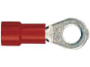 Herth + Buss Ringkabelschuh rot 0,5 – 1 mm², Ø 4,3 mm, verzinnt; teilisoliert, 50 252 112