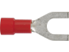 Herth + Buss Gabelkabelschuh Ø 5,3 mm Kabel 0,5 – 1 mm² , teilisoliert, rot, 50 252 213