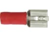 Herth + Buss Flachsteckhülse 6,3 x 0,8 mm, Kabel 0,5 – 1 mm², verzinnt; teilisoliert, rot, 50 252 510