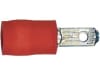 Herth + Buss Flachstecker Steckbreite 2,8 mm; Steckhöhe 0,8 mm, Kabel 0,5 – 1 mm², Messing; PVC (Polyvinylchlorid) verzinnt; teilisoliert, rot, 50 252 519