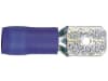 Herth + Buss Flachstecker 6,3 x 0,8 mm, Kabel 1,5 – 2,5 mm², Messing; PVC (Polyvinylchlorid) verzinnt; teilisoliert, blau, 50 252 521