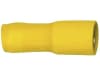 Herth + Buss Rundsteckhülse 5 mm, Kabel 4 – 6 mm², verzinnt; isoliert, gelb, 50 252 536