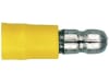 Herth + Buss Rundstecker gelb, 4 – 6 mm², Ø 5 mm, verzinnt; teilisoliert, 50 252 537