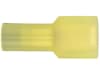 Herth + Buss Flachstecker 6,3 x 0,8 mm, Kabel 2,5 – 4 mm², Messing; Nylon isoliert, gelb, 50 254 217