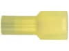 Herth + Buss Flachstecker 6,3 x 0,8 mm, Kabel 2,5 – 4 mm², Messing; Nylon isoliert, gelb, 50 254 217