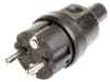 Herth + Buss Stecker 250 V, 2-polig, Schraubanschluss, mit Schutzkontakt und Knickschutz, 51 307 010