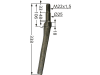 Industriehof® Kreiseleggenzinken links/rechts, 338 mm, M 22 x 1,5 für Seima, RH-31