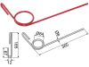 Industriehof® Striegelzinken 360 x 8 mm für Saatstriegel Stegsted, Taarup, 10.ST-SK