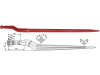 Industriehof® Frontladerzinken 880 mm, M 22 x 1,5, spitz, gekröpft, für Trioliet, 18854