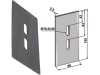 Industriehof® Abstreifer 155 x 80 x 2,5 mm, Bohrung 30 x 10,5 mm für Pegoraro Packerwalzen, 51-P100