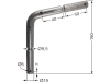 Industriehof® Scherbolzen Länge 150 mm, Bohrung 5 mm, Ø außen 15 mm für Mulag, 63-MUL-62