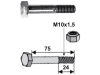 Industriehof® Sechskantschraube M 10 x 1,5 x 75 - 12.9 mit Sicherungsmutter für Votex, Vogel & Noot, 63-VOT-91