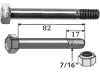 Industriehof® Sechskantschraube 7/16" x 82 - 10.9 mit Sicherungsmutter für Carroy et Giraudon, Mulag, Rasant, Schmidt, Mc Connel, Noremat, Rousseau, S.M.A., 63-71682