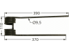 Kreiselheuerzinken rechts 395 x 110 x 9,5 mm für Kuhn Kreiselheuer GF 400, 500, 600, 5000, 6000, 7000, 8000, 10000, 13000, 17000