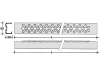 Leitersprosse, L x B 1.980 x 55 mm, breit, blank