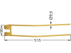 Schwaderzinken 515 x 90 x 9,5 mm für Niemeyer Kreiselschwader