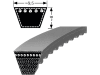 Optibelt Keilriemen XPZ 512 Lw, Schmalkeilriemen, flankenoffen formgezahnt