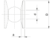 Walterscheid Distanzscheibe Kat. 3, 100 x 37,3 x 13,5 mm, für beidseitig gelagerte untere Gerätebolzen, 1305754